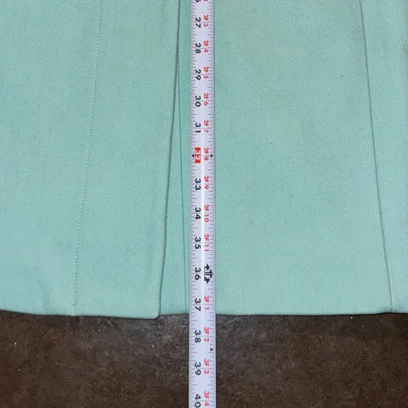 J Crew Womens Collarless Dress Coat Wool Blend Jacket Pockets Size 8 - Picture 8 of 8